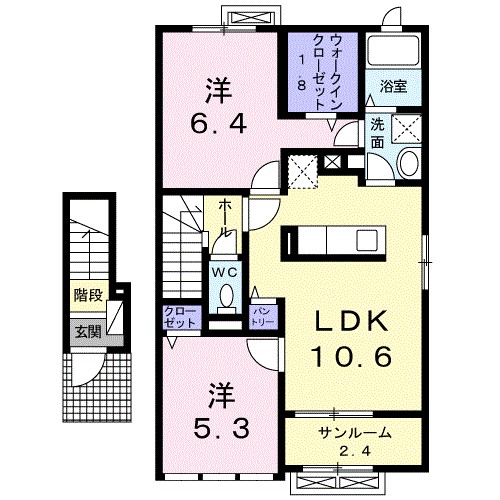 ウインベル　Ｎ１の間取り