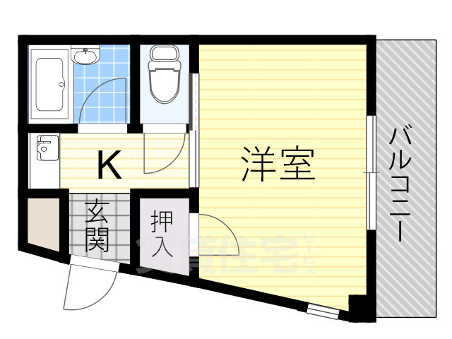 茨木市大池のマンションの間取り