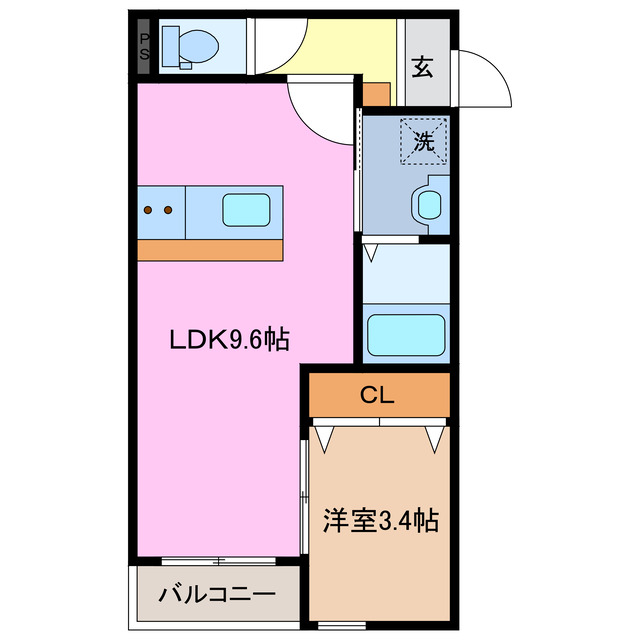 LECOCON四日市Vの間取り