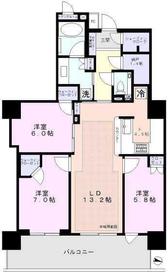 イーストゲートタワー川口の間取り