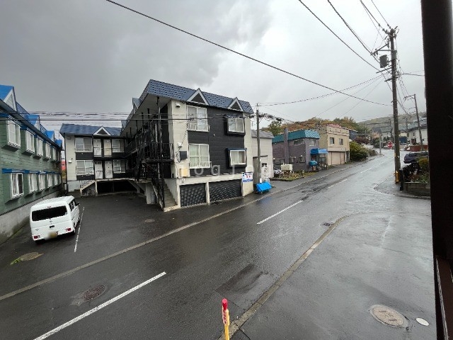 【札幌市手稲区稲穂三条のアパートの眺望】