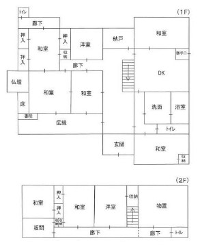 松原貸家の間取り