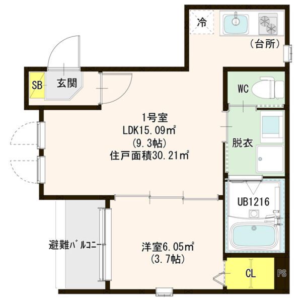 アルカーサ道徳新町の間取り