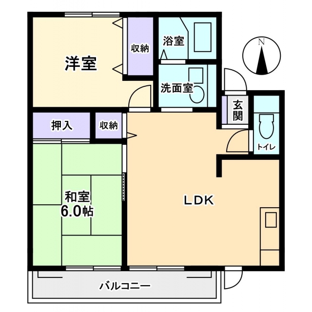 シティハイム　田園の間取り