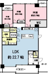 浦安市美浜のマンションの間取り