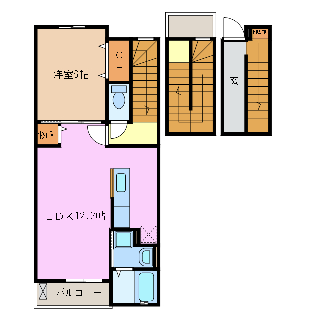 シャンポール潮見が丘の間取り