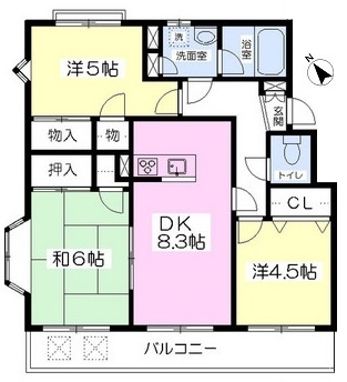 ラフィニア花崎Ｂの間取り