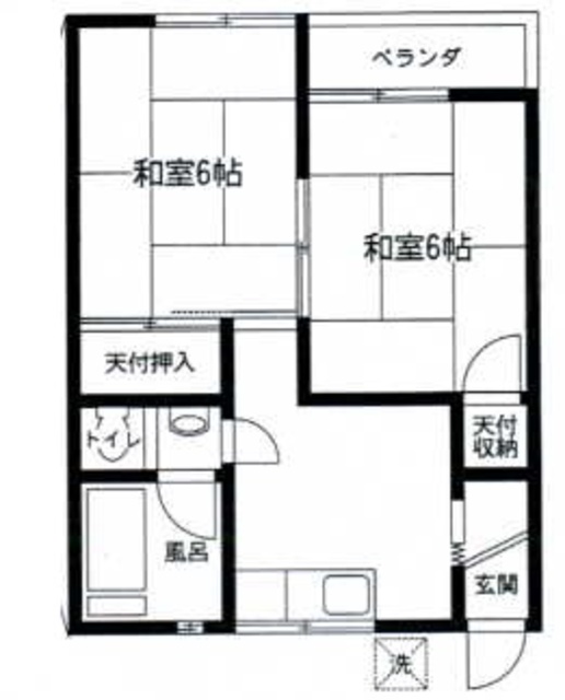 上尾市柏座のアパートの間取り