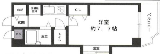 明石市松の内のマンションの間取り