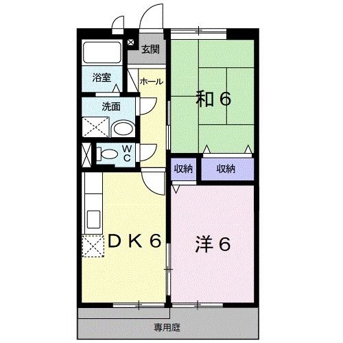 和歌山県日高郡由良町大字門前（アパート）の賃貸物件の間取り