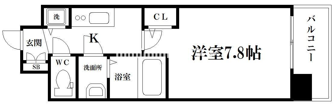 カーサレグラス城東セントラルの間取り