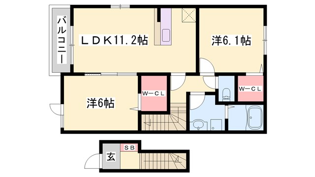 ピュールロジュマンIIの間取り