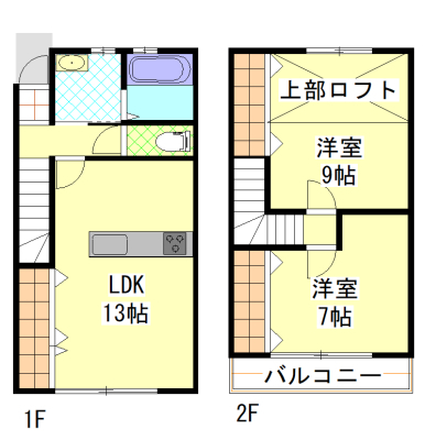 【カーサ・フェリーチェＫ棟の間取り】