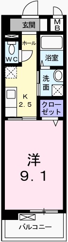 【グレイスフル・Kの間取り】