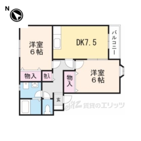 ツインクルみやびＡ棟の間取り