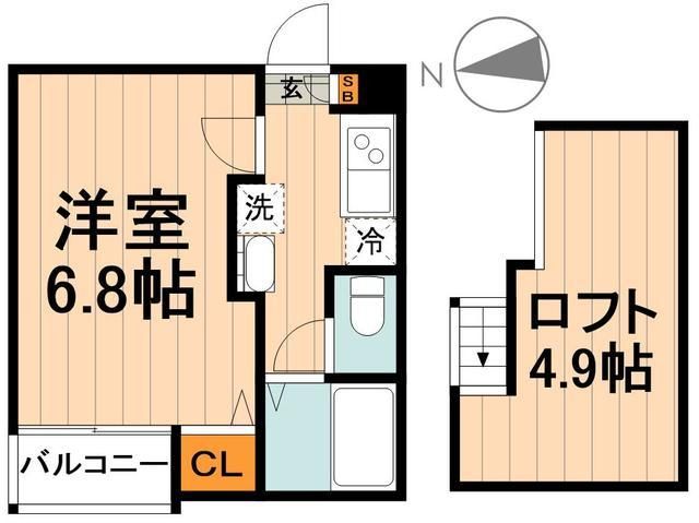 リサート町屋の間取り