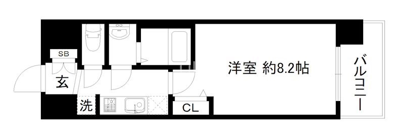 【プレサンスTHE　KYOTO　東福寺　EASTの間取り】