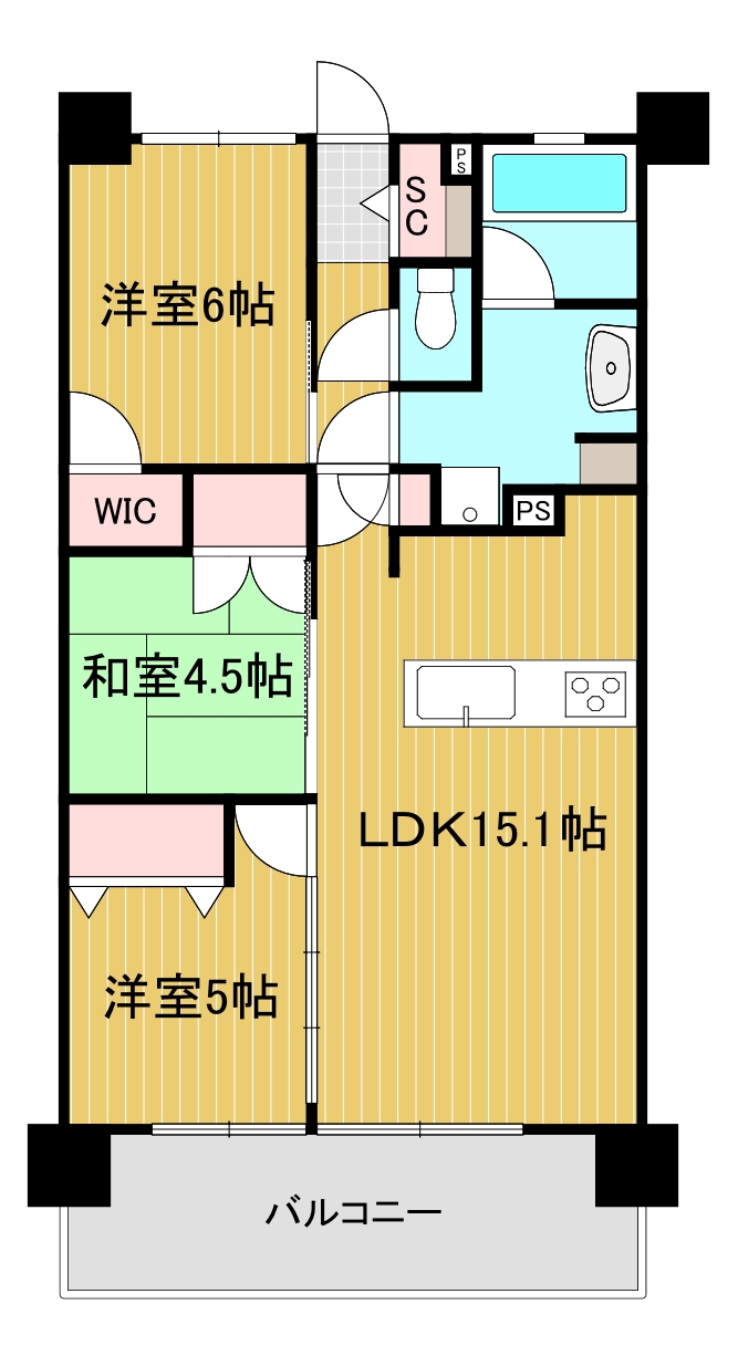 ＢＲＡＮＣＨＥＲＡ熊本中央の間取り