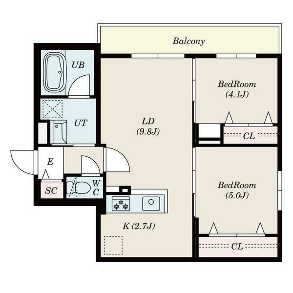 Ｓ－ＲＥＳＩＤＥＮＣＥ北円山ａｌｅｓｉａの間取り