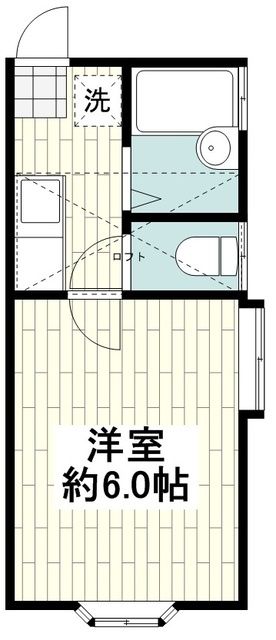 【茅ヶ崎市共恵のアパートの間取り】