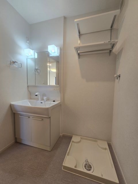 洗面設備　建築中につき同タイプ物件写真を掲載しております