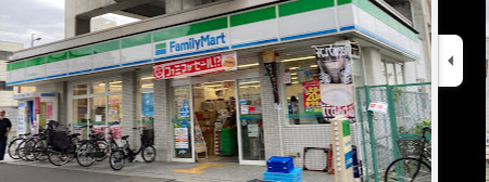 コンビニ　ファミリーマート 南田辺駅前店（コンビニ）まで328m