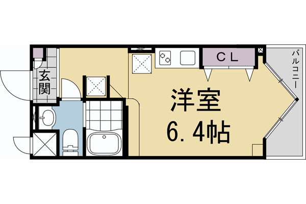DETOM-1西陣聚楽の間取り写真
