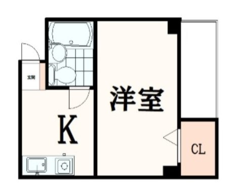 ＪＲ中央線 西八王子駅 徒歩15分 3階建 築37年の間取り写真