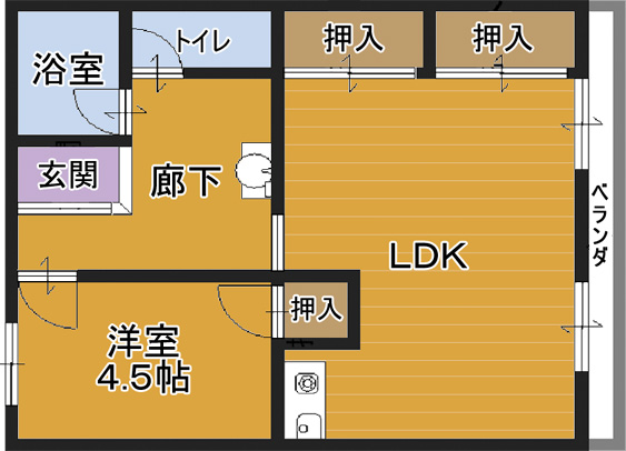 メゾンアザミの間取り