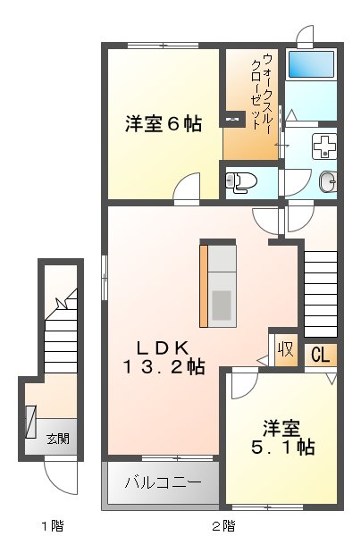 エルシェアート南風の間取り