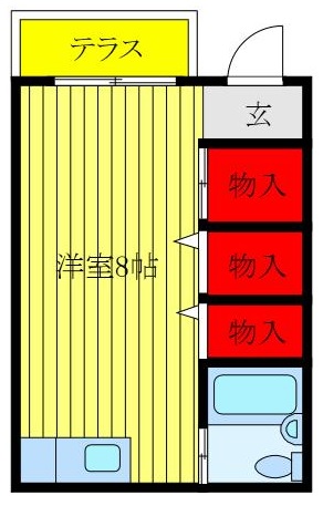 北区岸町のアパートの間取り