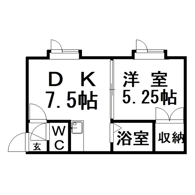 ノースキャピタルＡ・Ｂの間取り