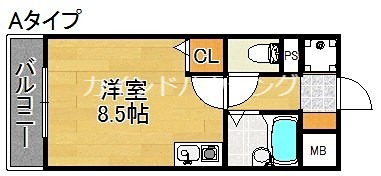 大阪市住之江区新北島のマンションの間取り