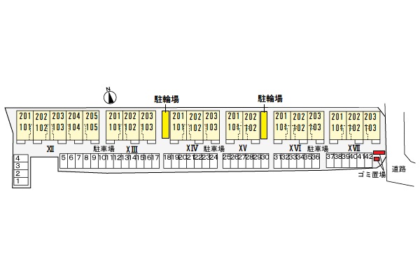 【プラーンドルXIVの駐車場】