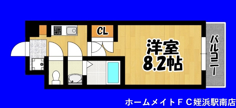 福岡市西区横浜のマンションの間取り