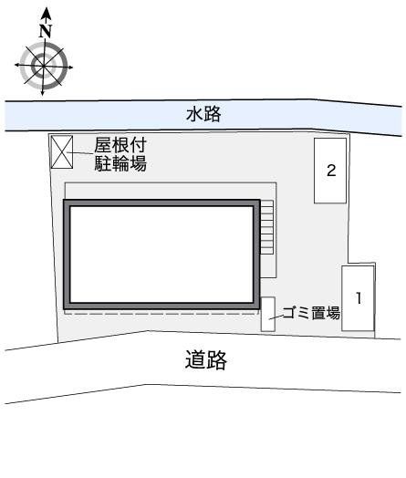 【レオパレスハーモニーの駐車場】