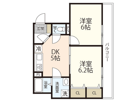 広島市安佐南区西原のマンションの間取り