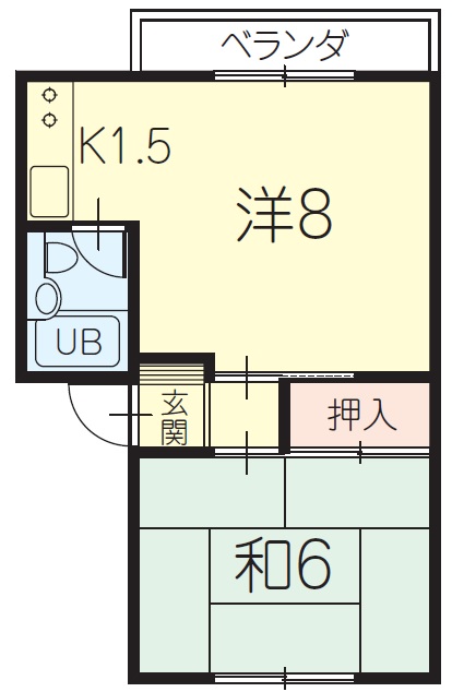 コーポ羽衣の間取り