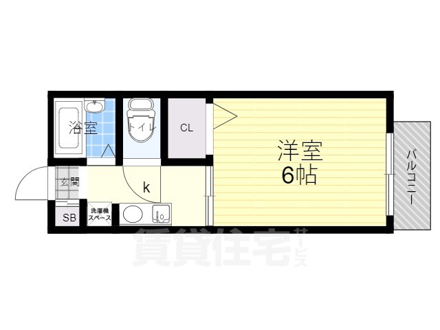 吹田市南清和園町のアパートの間取り