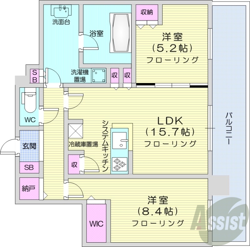 ONE札幌ステーションタワーの間取り