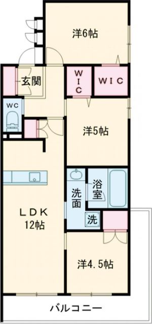 （仮称）光1丁目メゾンの間取り