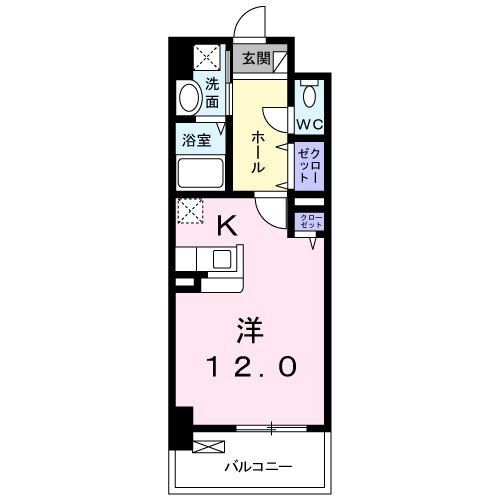 北九州市小倉北区大田町のマンションの間取り