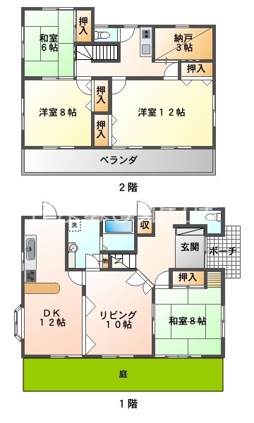 鈴木高松借家の間取り