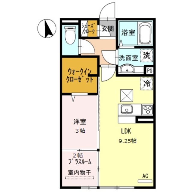 和歌山市直川のアパートの間取り