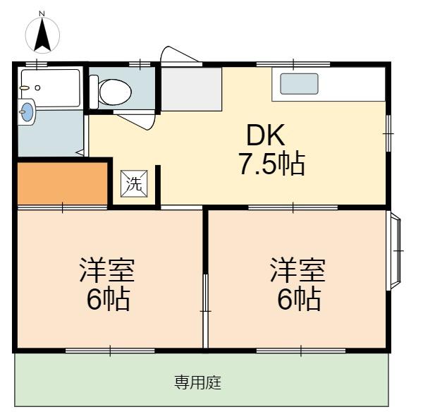 川崎市多摩区菅のアパートの間取り