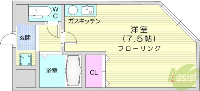 アイショウプラザ萩野町２の間取り