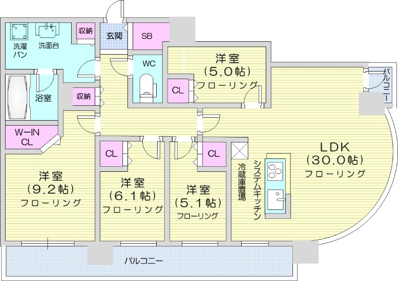 ONE札幌ステーションタワーの間取り