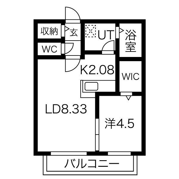 クラス美園の間取り