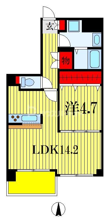 サンパティー千葉の間取り