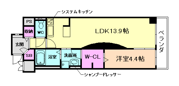 ＣＯＣＯ ＭＡＲＩＮＩの間取り